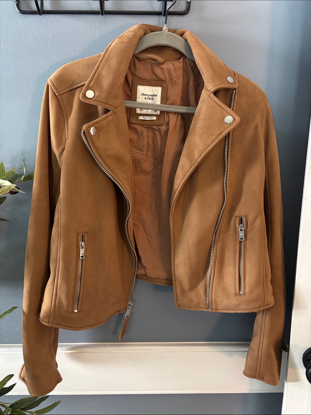 Vegan Leather Suede Jacket
